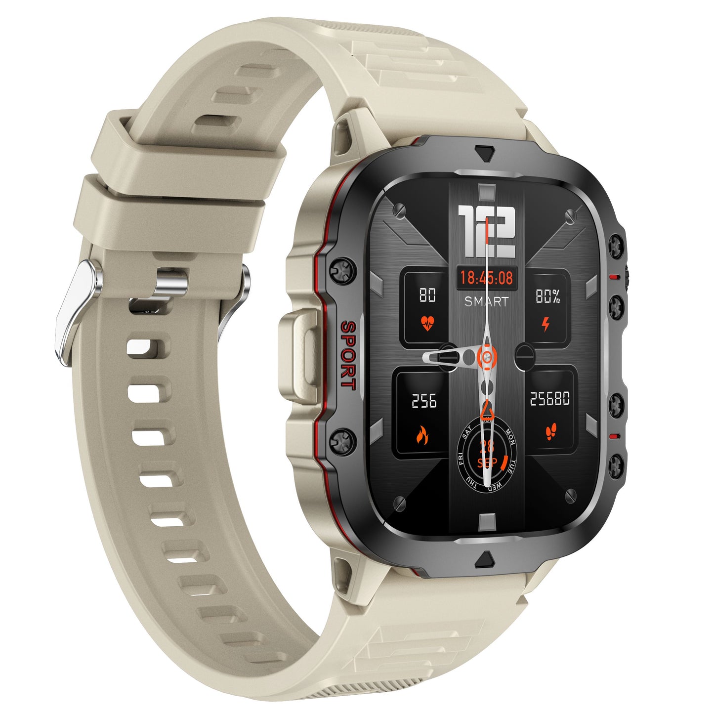 Tactical smartwatch beige