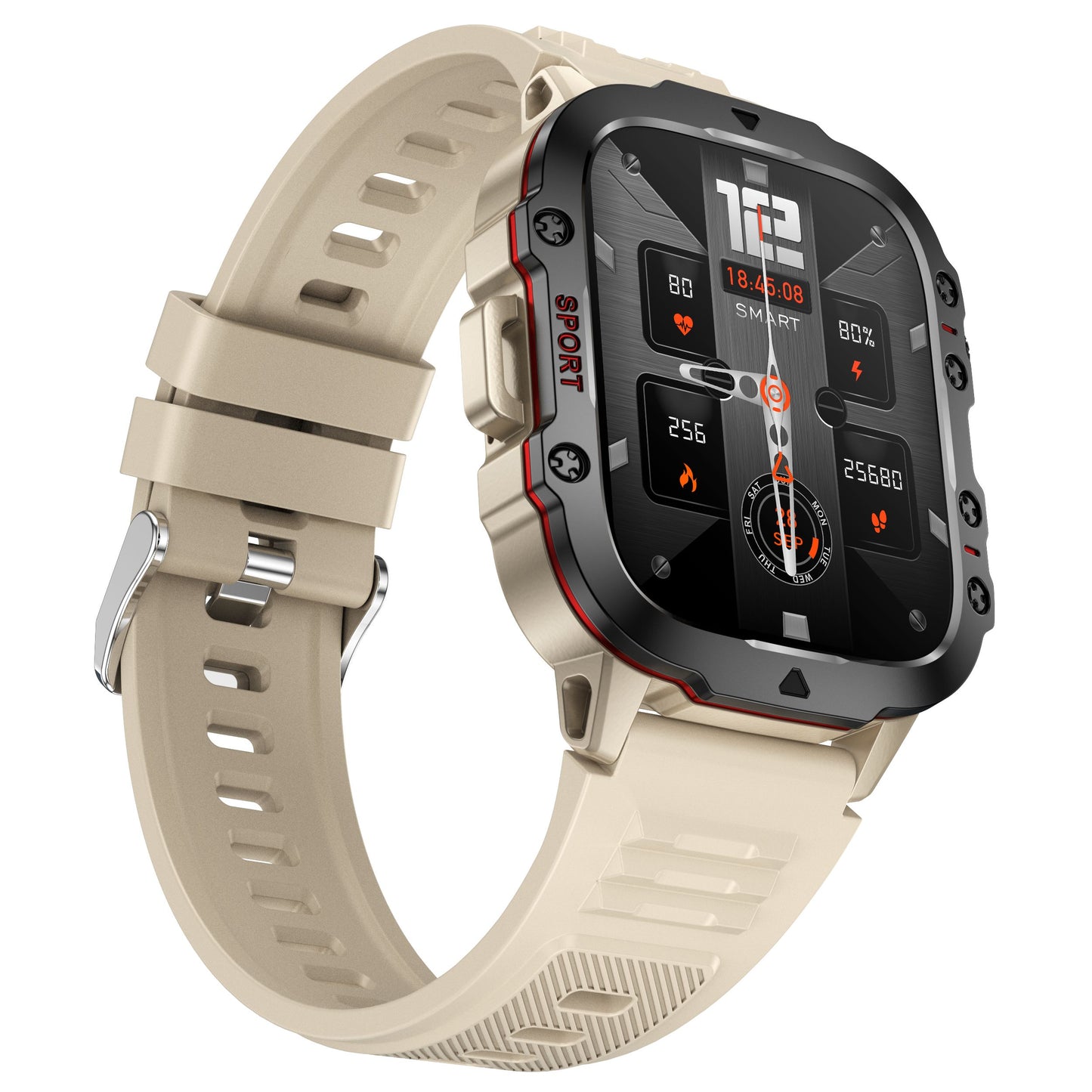 Tactical smartwatch beige