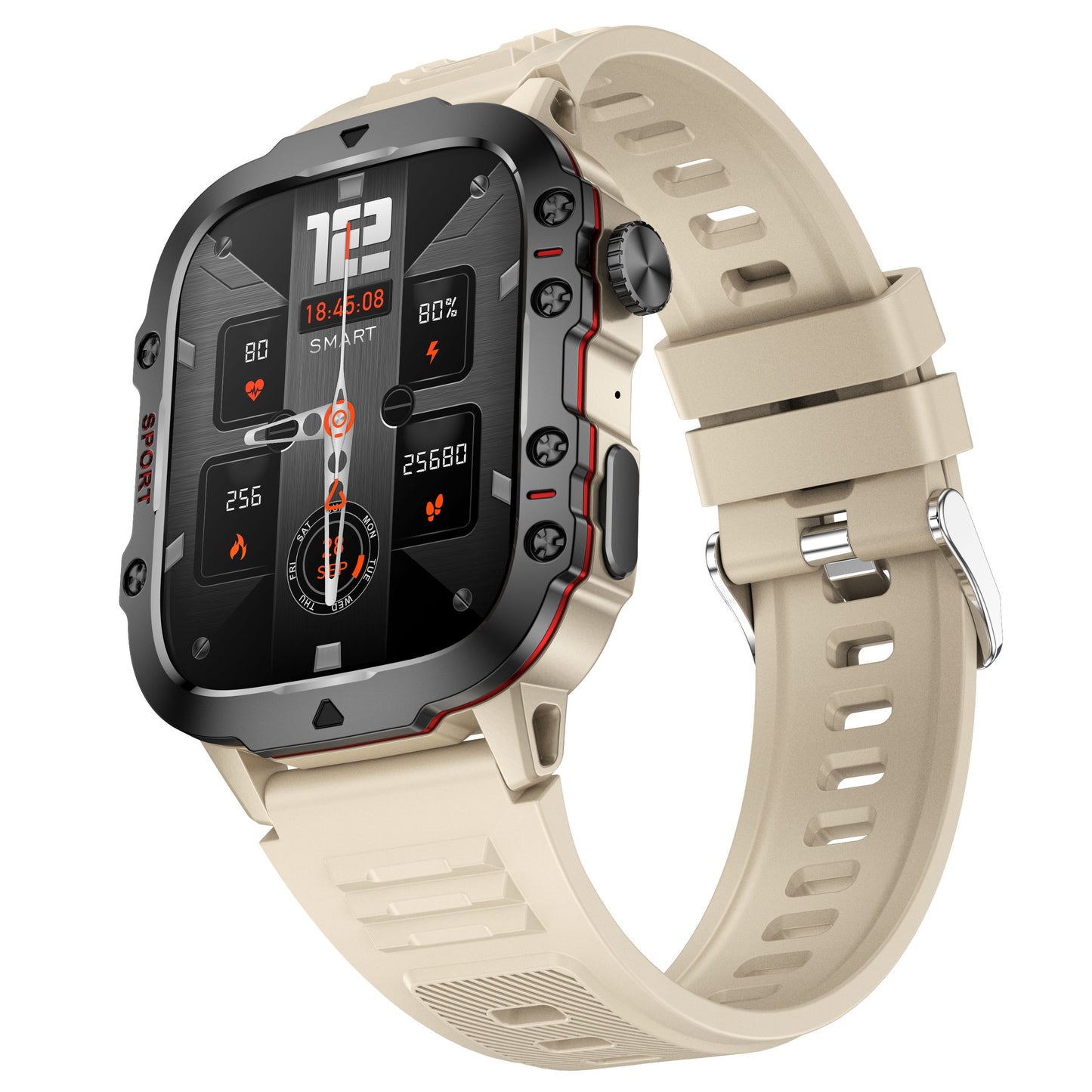Tactical smartwatch beige