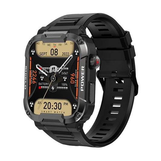 Montre intelligente tactique noire