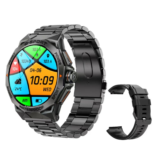 Sport + Classic Watch black - NEW! Offer: extra wristband + screen protector